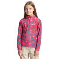 regatta girls lovely jubblie half zip fleece pink