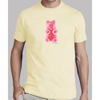 red gummy bear. shirt guy cream