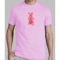 red gummy bear. pink shirt guy