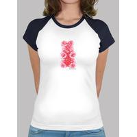 red bear. girl t-shirt navy blue baseball