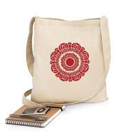 red lotus tote bag