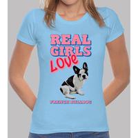 real girls love french bulldog