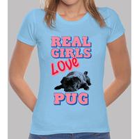 real girls love pug