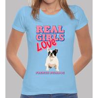 real girls love french bulldog