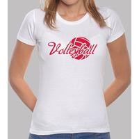 Red volleyball ball