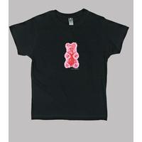 red bear medium. child black colored shirt