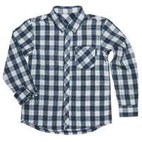 Reversible Checked Boys Shirt - Blue quality kids boys girls