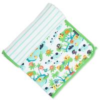 reversible newborn blanket green quality kids boys girls