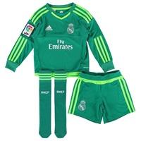 Real Madrid Away Goalkeeper SMU Mini Kit 2015/16 - Green