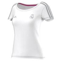 Real Madrid 3 Stripe T-Shirt - Womens