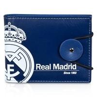 Real Madrid Button Wallet - Blue Silver