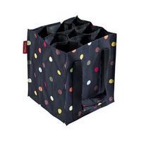 Reisenthel Bottle Carrier, Black Spot, Polyester