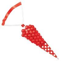 Red Polka Party Cone Bags