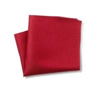 Red Birdseye Textured Silk Pocket Square - Savile Row