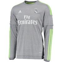 Real Madrid Away Shirt 2015/16 - Long Sleeve - Grey