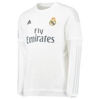 Real Madrid Home Shirt 2015/16 - Long Sleeve - White