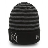 reversible stripe ny yankees cuff knit