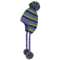 Red Hot Bonita Fat II Woolly Hat - Youth - Purple/Green