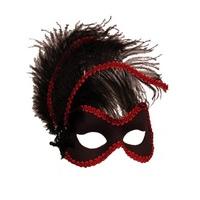 Red and Black Lucinda Mask