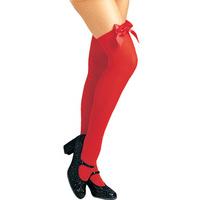 red stockings with bow
