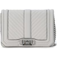 Rebecca Minkoff Chevron Small white quilted leather shoulder bag women\'s Shoulder Bag in white