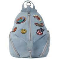 rebecca minkoff zaino medium julian in light denim womens backpack in  ...