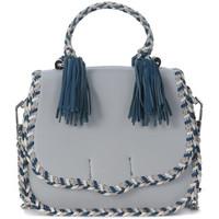 rebecca minkoff chase ice white and blue leather handbag womens should ...