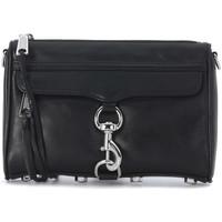 Rebecca Minkoff Mini M.A.C. black leather shoulder bag women\'s Shoulder Bag in black