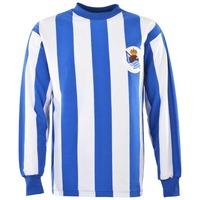 real sociedad 1960s retro football shirt