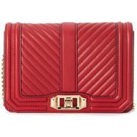 Rebecca Minkoff Chevron Quilted Small Love red quilted shoulder bag women\'s Shoulder Bag in red