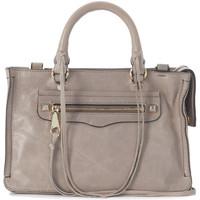 Rebecca Minkoff Micro Regan crossbody bag in grey shiny leather women\'s Handbags in grey