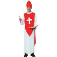 red white mens bishop costume