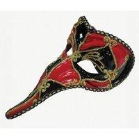 Red & Black Loki Mask On Headband