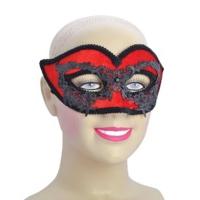 Red Floral Design Eye Mask