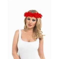 Red Hawaiian Lei Headband