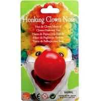 Red Honking Clown Nose On Elastic