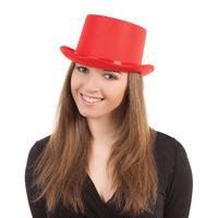 Red Satin Carnival Top Hat