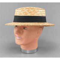 Retro Style Straw Boater Hat