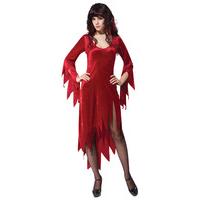 red ladies halloween siren dress