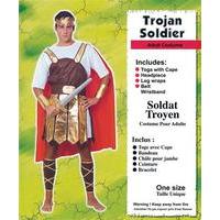 Red & Gold Men\'s Trojan Soldier Costume