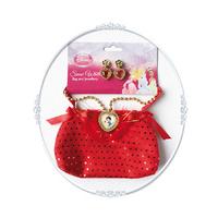 Red Snow White Bag With Jewellery