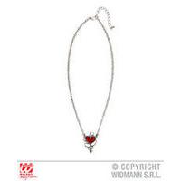 Red Hear Gem Devil Necklace