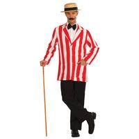 Red & White Men\'s Old Time Victorian Jacket Costume