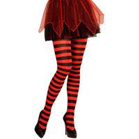 red black striped ladies pantyhose