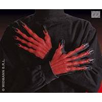 Red 3d Devil Gloves