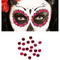 Red & Pink Set Of 40 Eye Gems Decorations