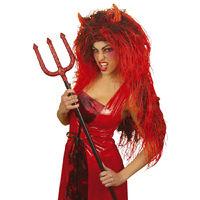 Red Ladies Extra Long Devil Wig