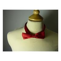 Red Satin Bow Tie