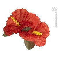 Red 2 Hibiscus Flower Hair Clip