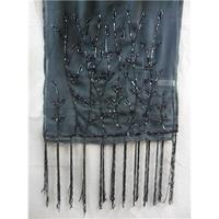 Reduced almost new Bonmarche Ladies Grey Sequin Scarf Bonmarche - Size: One size - Grey - Scarf